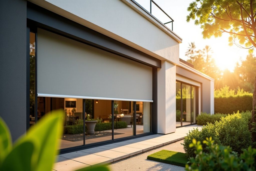 Installations de volets roulants dans des maisons